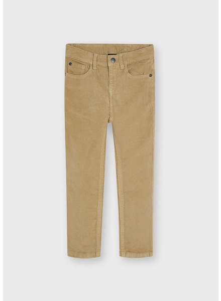 Mayoral Slim Fit Corduroy Fit Trousers {Tan}