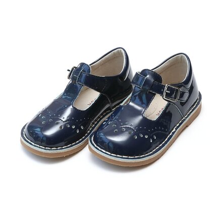 F-410PNY Ruthie Stitched MJ {Patent Navy}