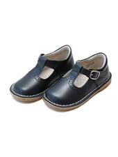 Frances Perforated T-Strap MJ {Navy}