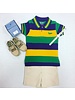Me Me Mardi Gras Multi Stripe S/S Shirt Traditional Unisex Infant