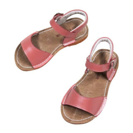 Stitch Down Sandals {Guava Shimmer}