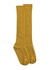 Cable Knit Tall Socks {Mustard}