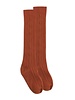 Cable Knit Tall Socks {Rust}