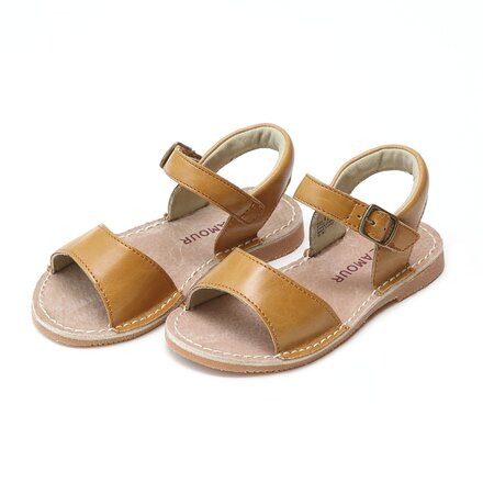 K718 Stitch Down Sandals {Mustard}