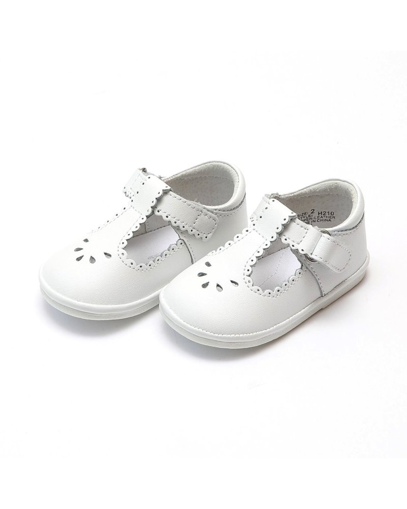 Dottie Scalloped Perforated MJ {White}