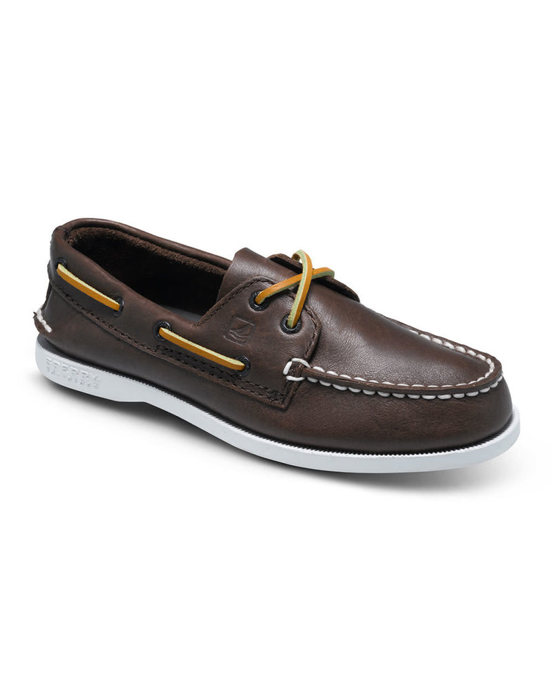 Sperry Top-Slider A/O Lace-Up {Brown Leather}