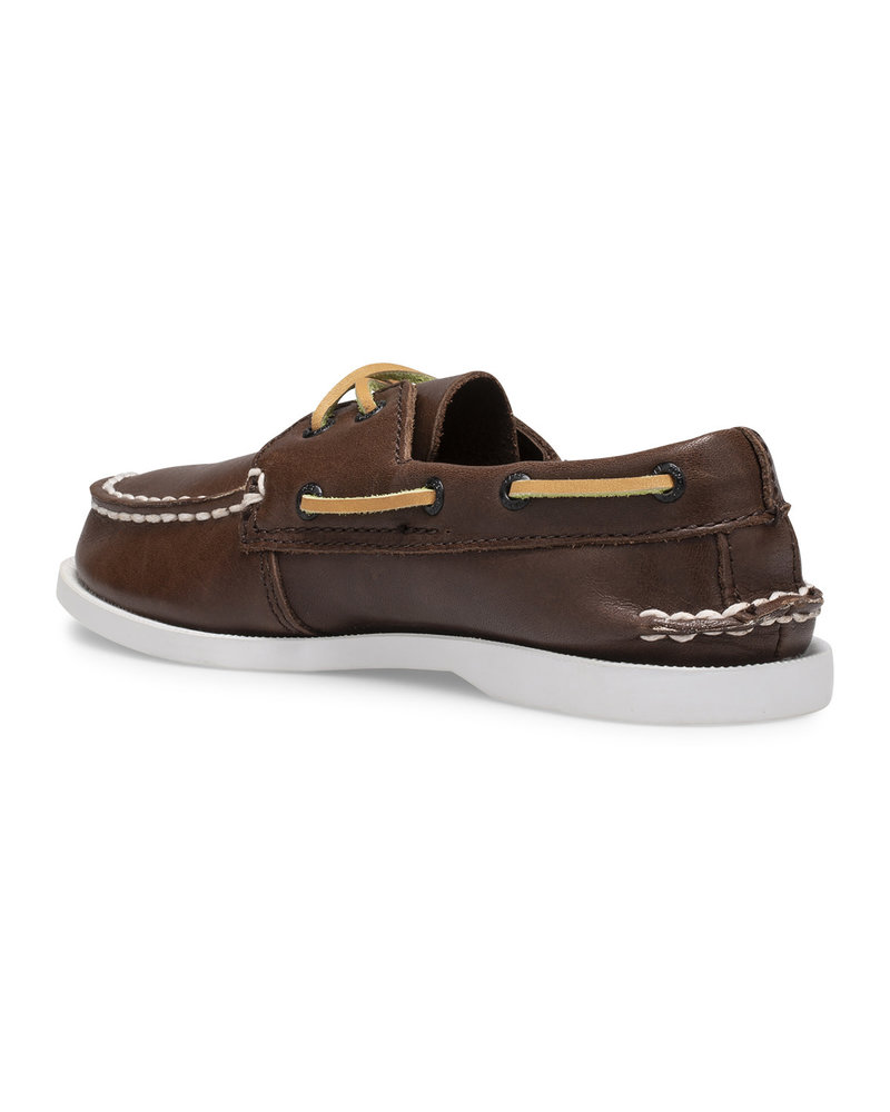 Sperry Top-Slider A/O Lace-Up {Brown Leather}