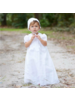 Feltman Brothers Baptism Gown w/ Lace {White}