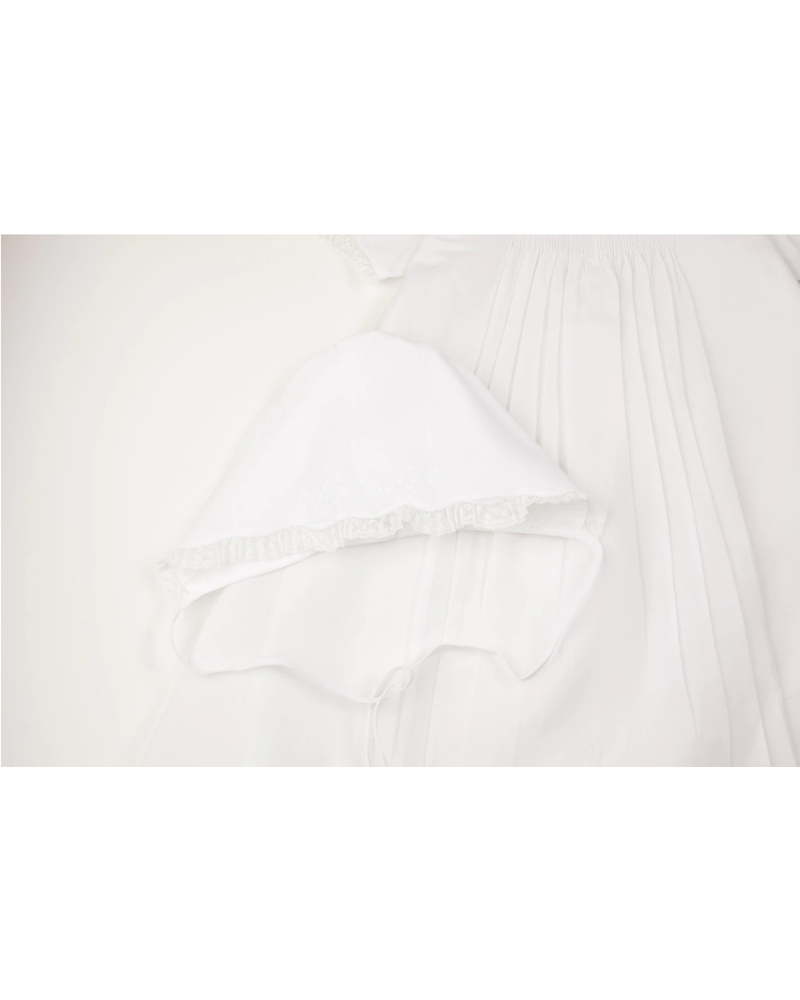 Feltman Brothers Baptism Gown w/ Lace {White}