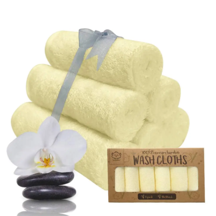 KeaBabies Deluxe Baby Washcloth {Sunshine}