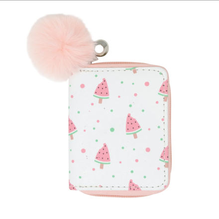 Watermelon Wallet {White/Pink}