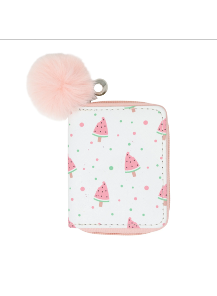 Watermelon Wallet {White/Pink}