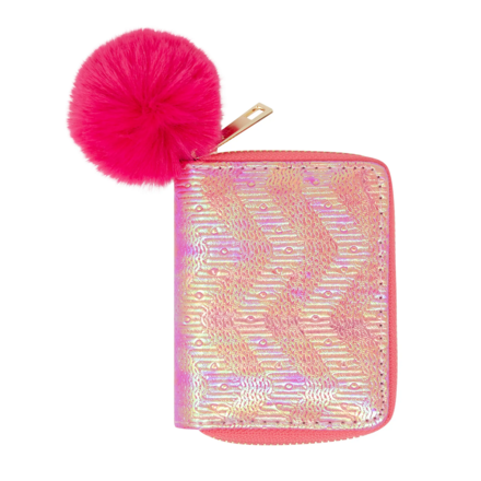 Shiny Wave Wallet {Hot Pink}