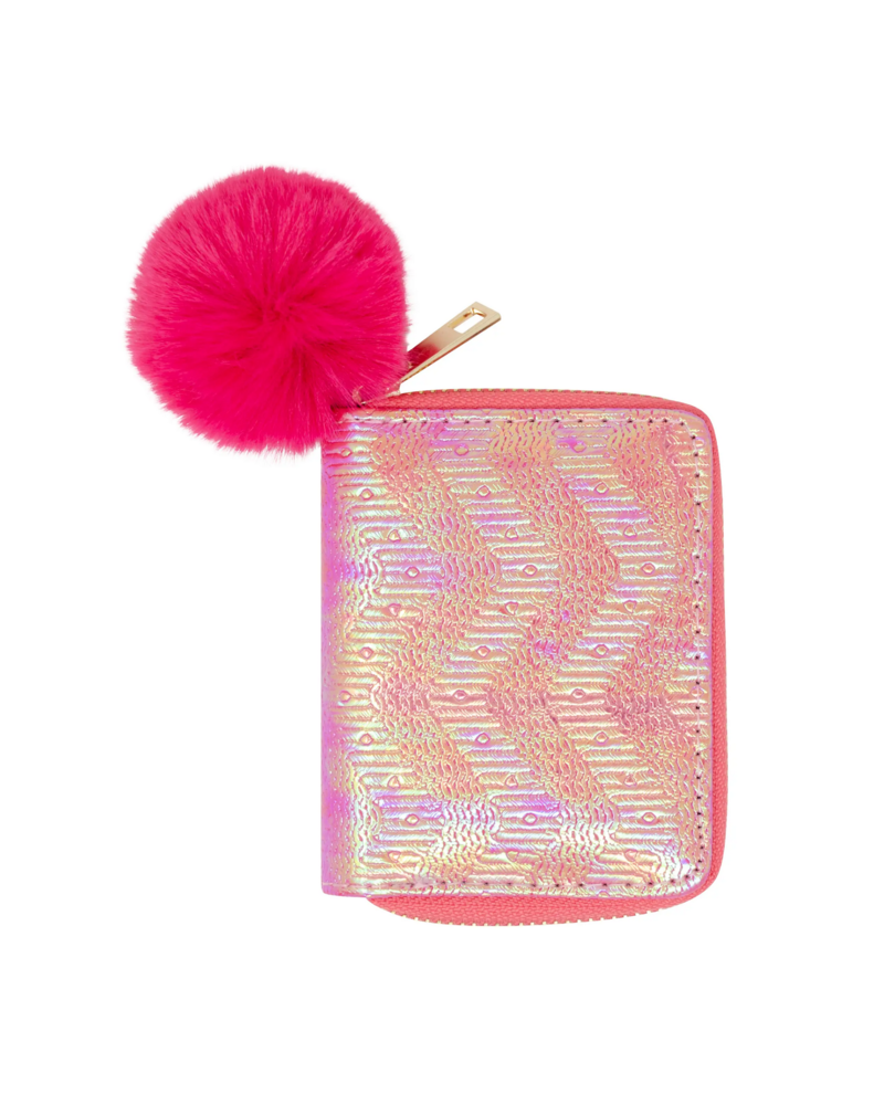 Shiny Wave Wallet {Hot Pink}
