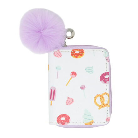 Sugar Rush Wallet {White/Lavender}