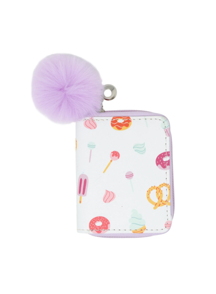 Sugar Rush Wallet {White/Lavender}