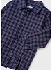 Mayoral Checkered Long Sleeve {Navy/Red}