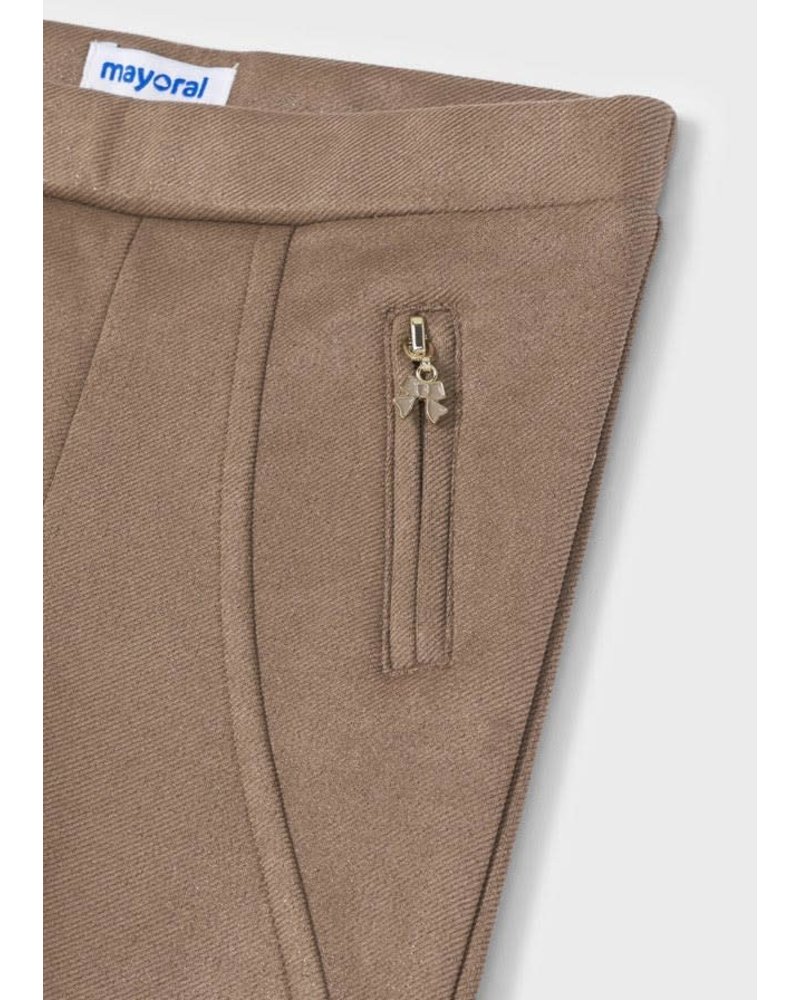 Mayoral Trousers with Bow Zipper {Taupe}