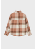 Mayoral Checked Overshirt w/ Suede Pant Set {Rose}