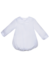 Baby Sen by Remember Nguyen Piped Long Sleeve Onesie {White)