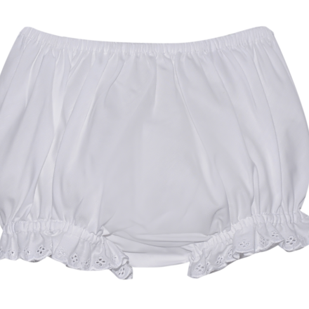 Baby Sen by Remember Nguyen Diaper Cover w/ Lace {White} Monogrammable