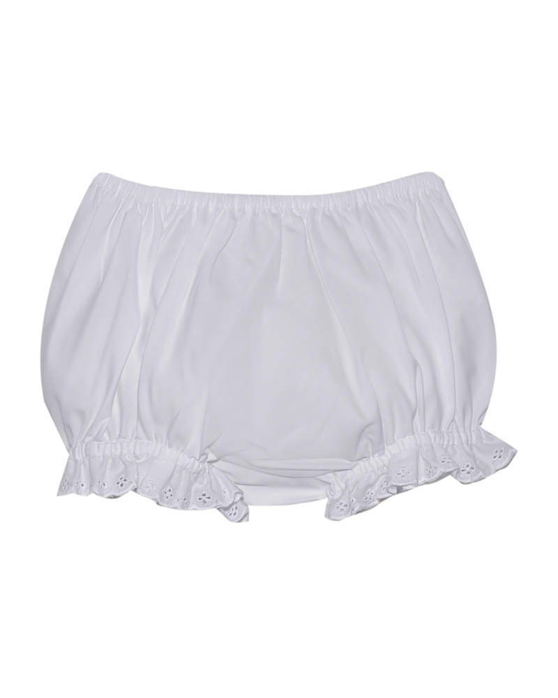 Baby Sen by Remember Nguyen Diaper Cover w/ Lace {White} Monogrammable