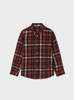 Mayoral 7168 Checkered Long Sleeve Shirt {Rouge/Black} F22