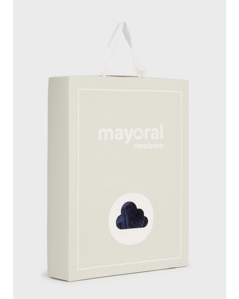 Mayoral Knit Hat Mittens Set {Navy}