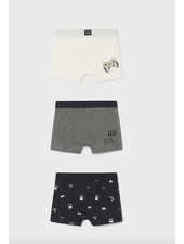 Mayoral Set of 3 Printed Boxers {Smoke}