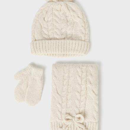 Mayoral Hat & Scarf Set {Chickpea}
