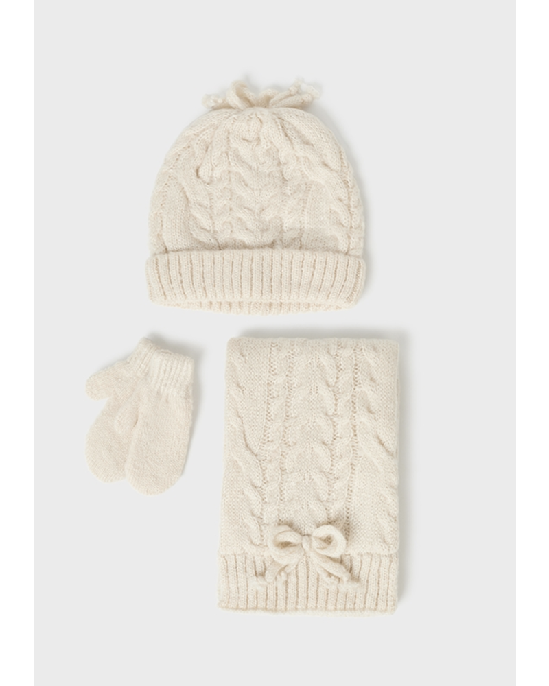 Mayoral Hat & Scarf Set {Chickpea}