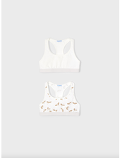 Mayoral 2 Pack Girls Training Bra {Off White}