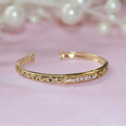 Collectables America Cuff w/ Crystal Gold Bracelet {Infant}