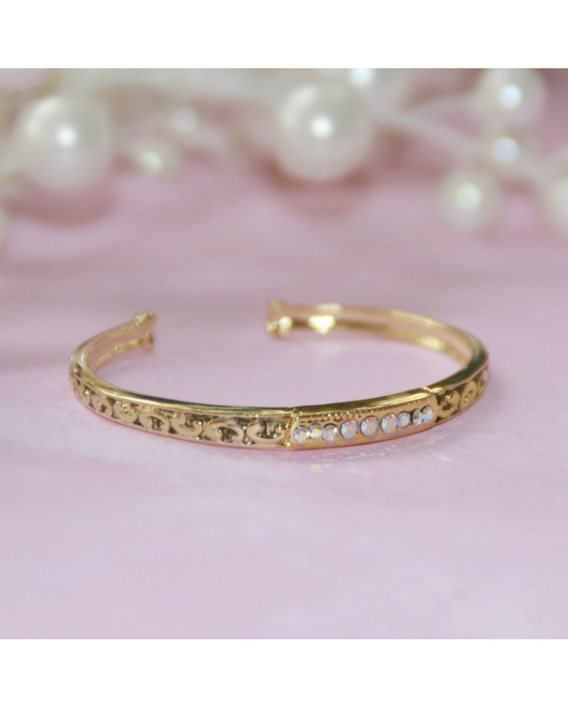 Collectables America Cuff w/ Crystal Gold Bracelet {Infant}