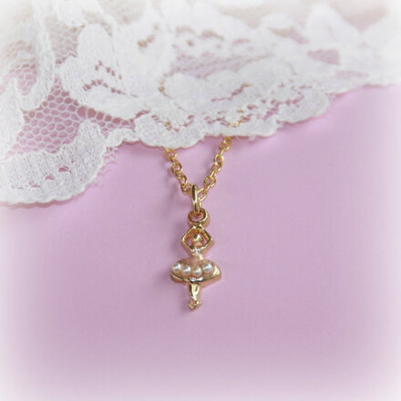 Collectables America Enamel Ballerina Necklace