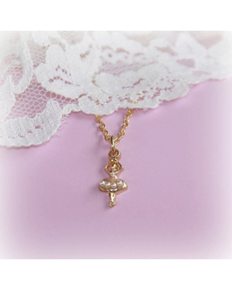 Collectables America Enamel Ballerina Necklace