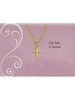 Collectables America Seed Pearl Cross Necklace