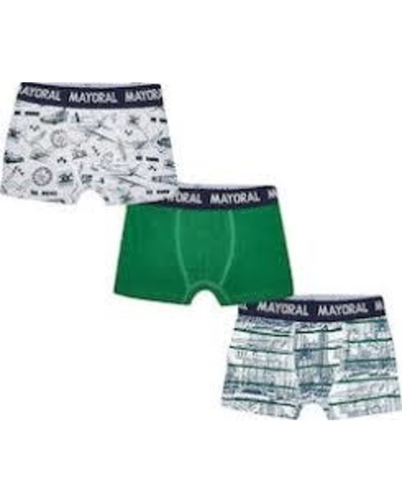 Mayoral 3Pc Set Printed Boxers {3 Color Options}