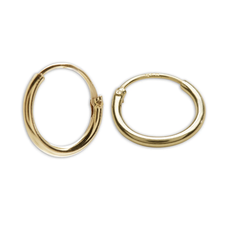 Cherished Moments Endless Hoop Earrings { 14K Gold Plated}