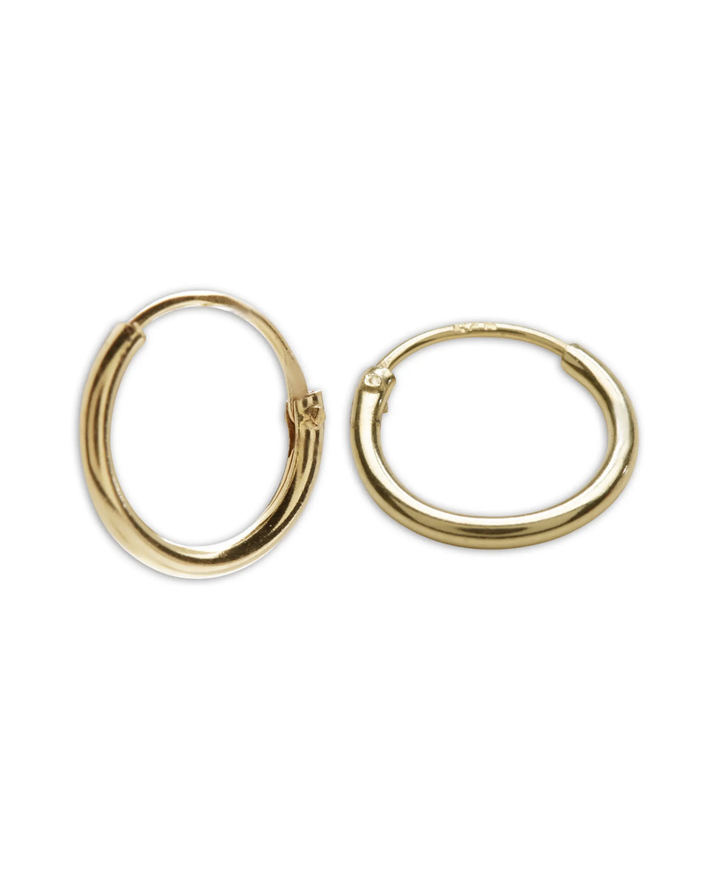 Cherished Moments Endless Hoop Earrings { 14K Gold Plated}