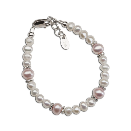 Cherished Moments Pink & White Pearl Bracelet {Sterling Silver}
