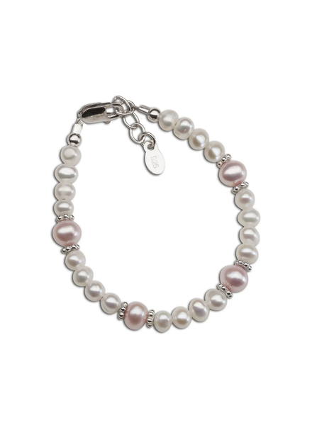 Cherished Moments Pink & White Pearl Bracelet {Sterling Silver}