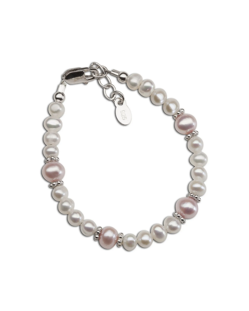 Cherished Moments Pink & White Pearl Bracelet {Sterling Silver}