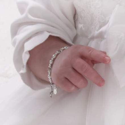 Cherished Moments Blessed Baby Bracelet {S. Silver}
