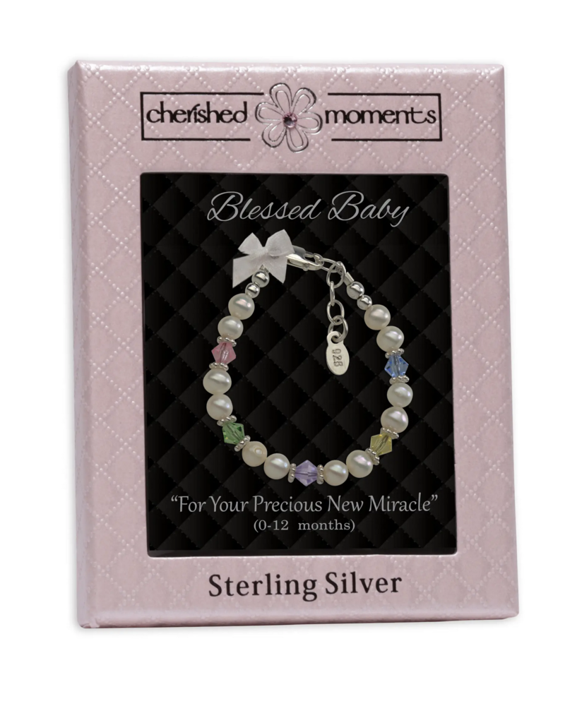 Cherished Moments Blessed Baby Bracelet {S. Silver}
