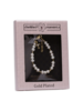 Cherished Moments Pearl/Gold/Pave Bead Bracelet {14K Gold Plated}