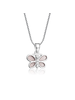 Cherished Moments Pink Butterfly Necklace {S. Silver/14"}
