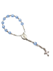 Cherished Moments Baby Rosary Baptism Christening Gift {Blue/S.Silver}