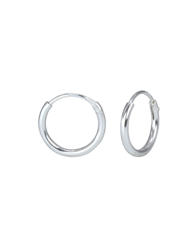 Cherished Moments Endless Hoop Earrings {S. Silver 10mm}