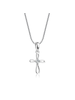 Cherished Moments Infinity Cross Necklace {S. Silver/14"}